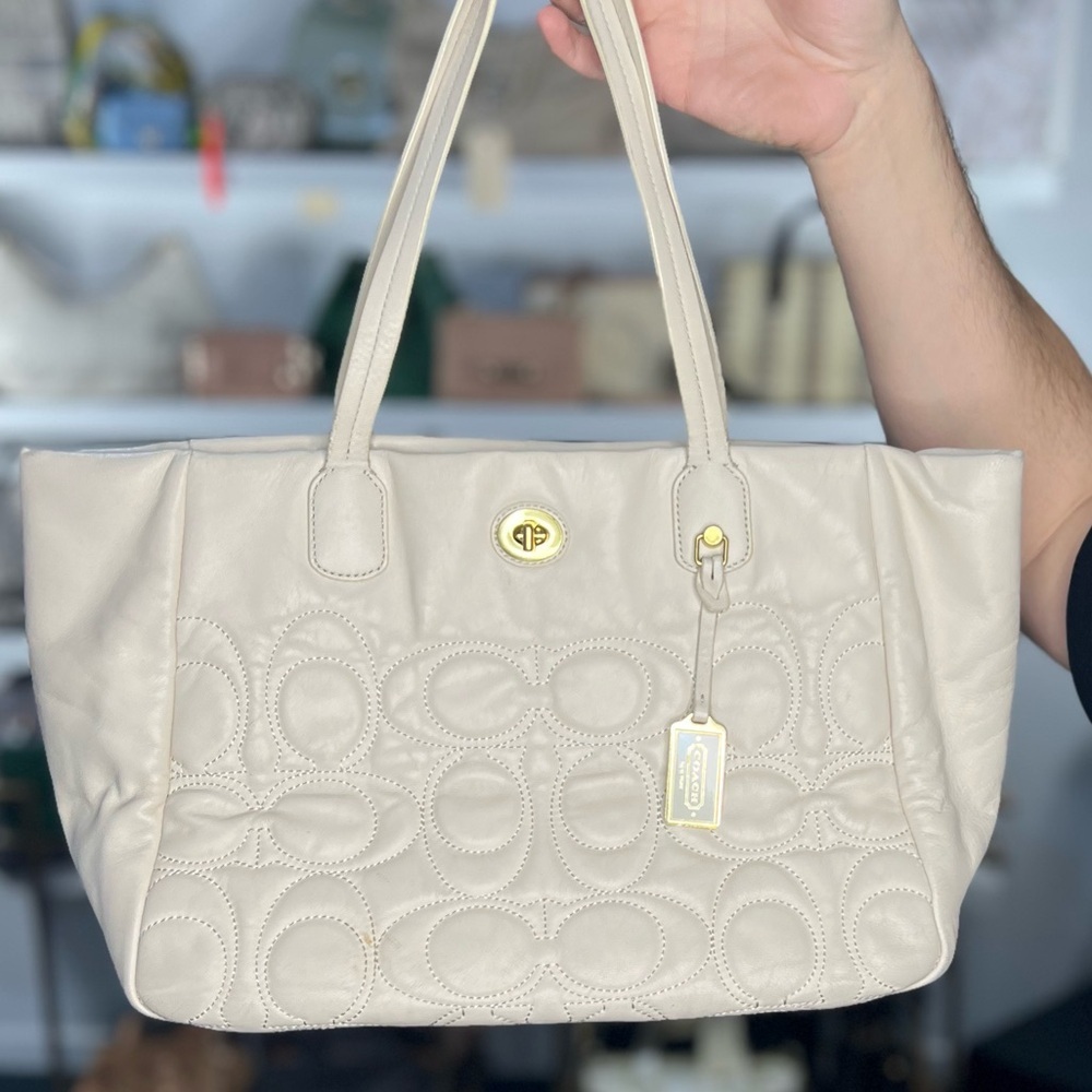 Coach Leather Tote